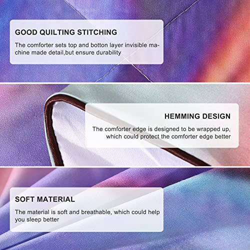 Pink Horse White Snow Comforter Bedding Sets Queen 3 Pcs, Boys Girls Horse Running On The Snow Bedspread Coverlet Quilt Comforter Sets , Kids Horse Comforter Queen #TOP5