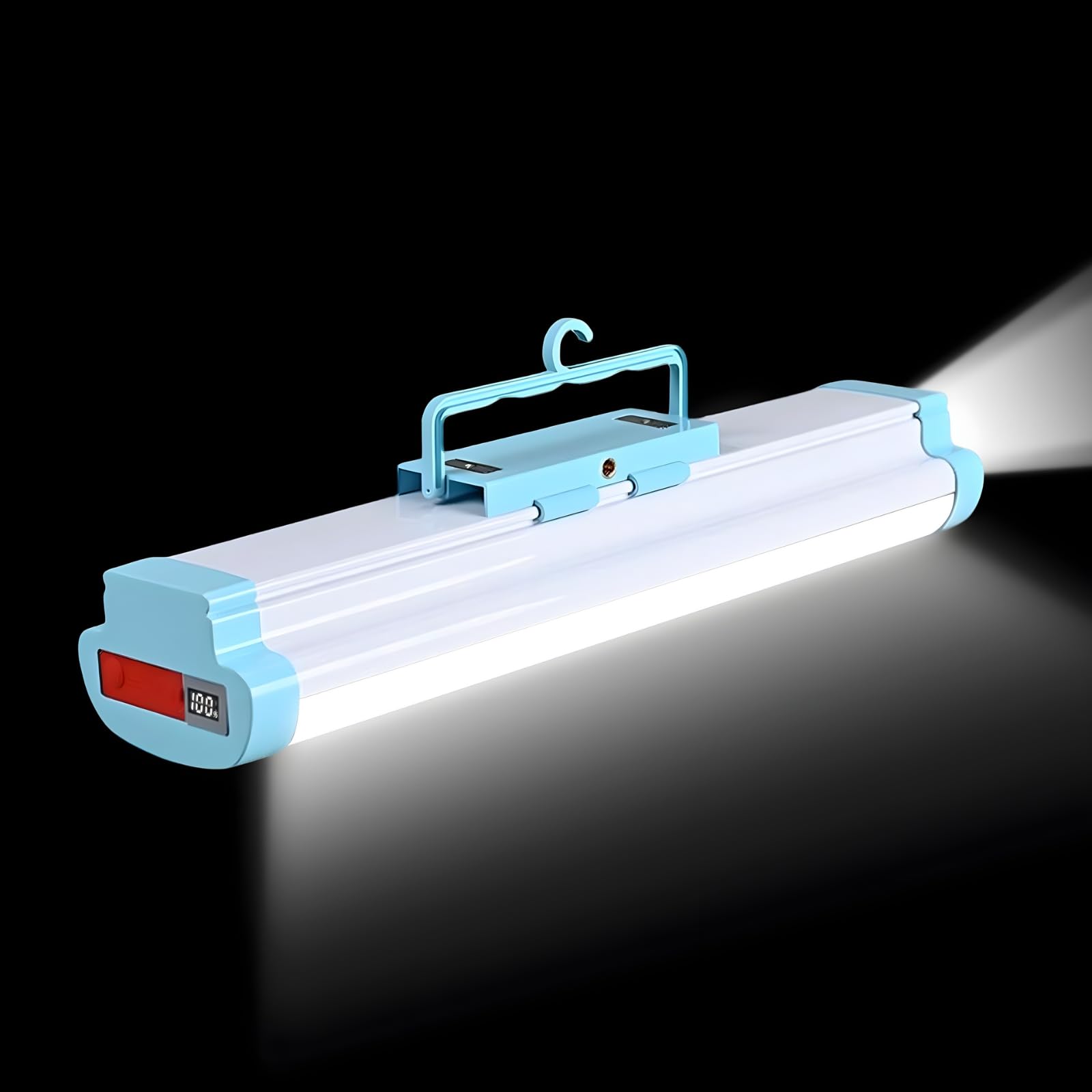 LETOUR Lampe de camping avec lampes de poche 2000 lumens, lumière magnétique rechargeable, 4 modes, lampe de tente, lampe de camping rechargeable par USB, lampe de secours pour camping en plein air