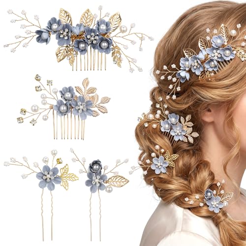 Accesorios para el cabello NUOBESTY de cristales artesanales para novias