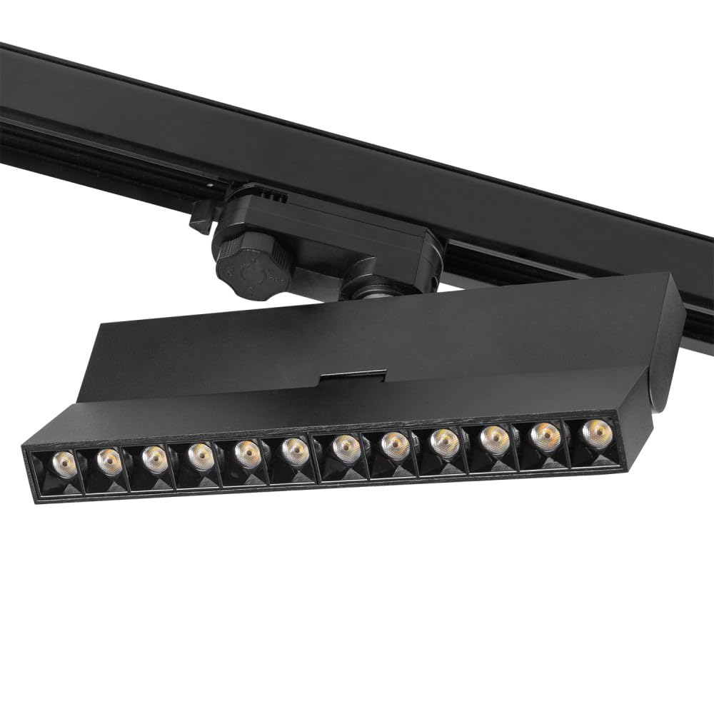 Luminaria Lineal de Carril LED Trifásico Epistar 5054 12W 1200Lm CCT (Tonalidad Luz Regulable) TRIAC [1916-TL-12W-3F-CCT] | Greenice