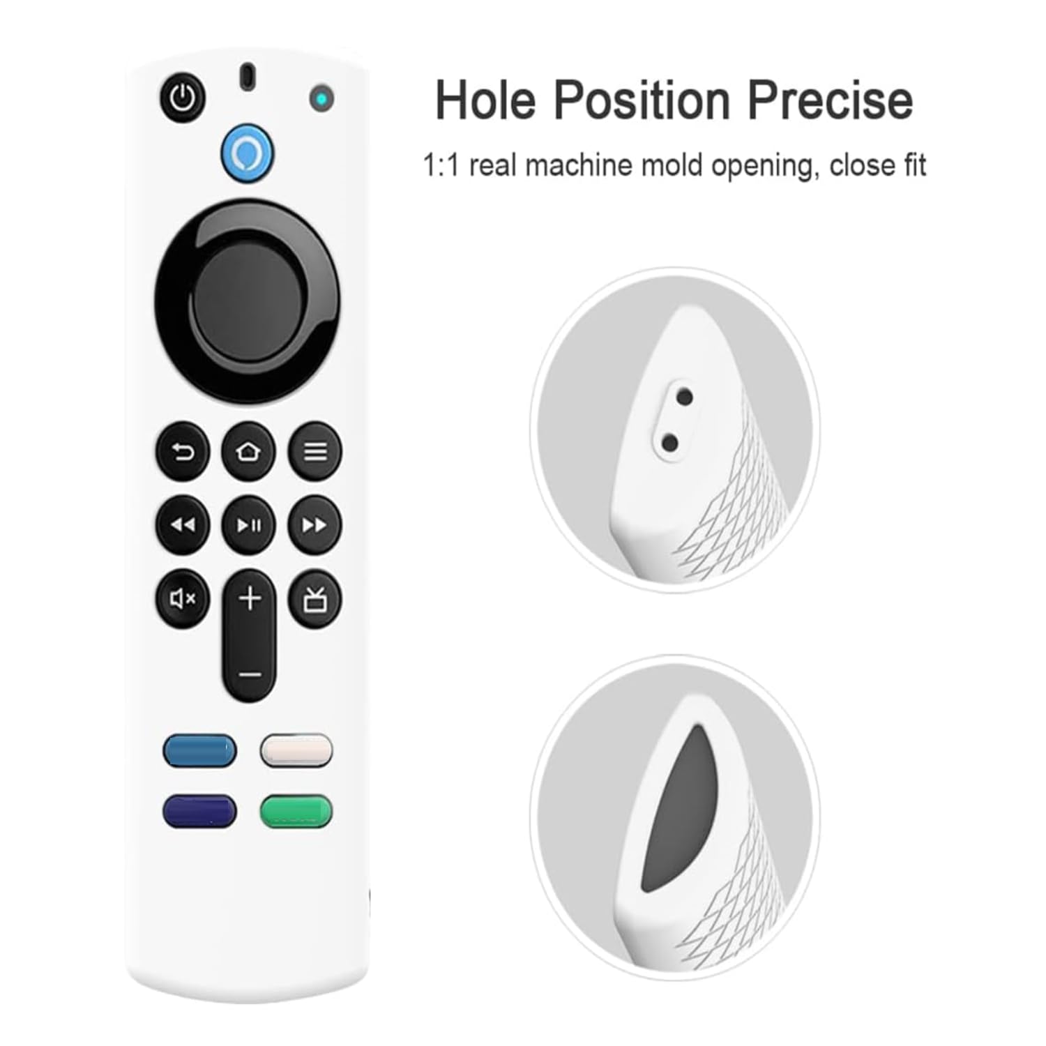 Silikon-Schutzhülle Für Fernbedienung – Passend Für Smart HD Streaming 3. Gen (4K), Rutschfest, Waschbar, Mit Band, 2 Stück