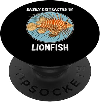 Easily Distracted by Lionfish PopSockets Adhesive PopGrip