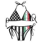 Sexy y encantador: 1 conjunto de bikini (1 superior + 1 inferior). Los bikinis sexys para niñas son ideales para nadar, spa, playa, vocación, piscina, fiesta y otras ocasiones acuáticas.