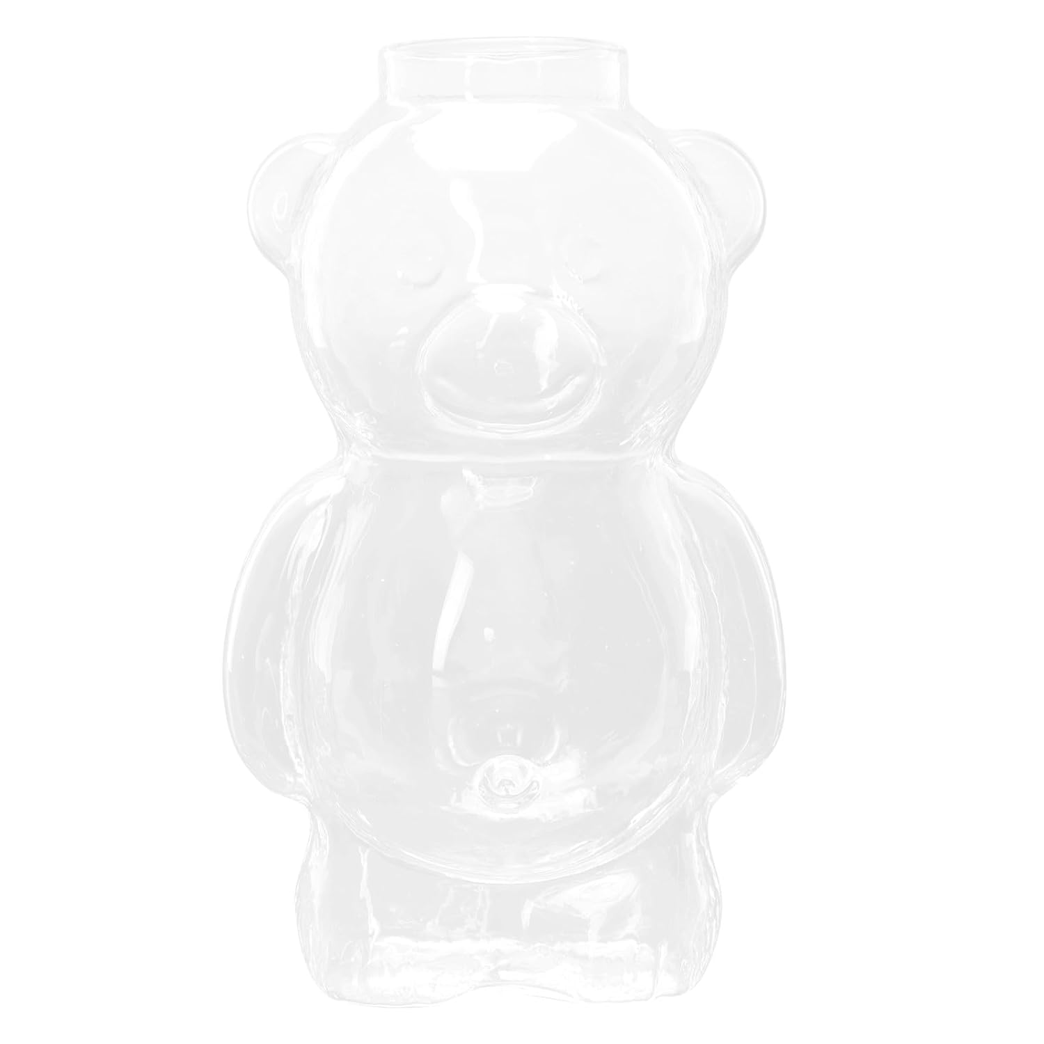 OUNONA Cute Bear Cocktail Glass Creative Glass Juice Cup Cocktail Drinks Coffee Beer Wine Glassware for Bar Home