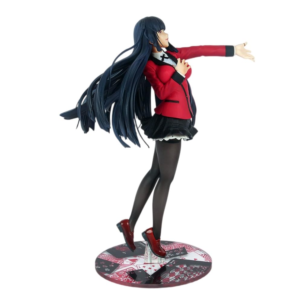 REOZIGN Kakegurui Figur, Jabami Yumeko Action-Figur, 22 cm, japanische Uniform, Anime, Manga, PVC, Puppenfiguren, Dekoration