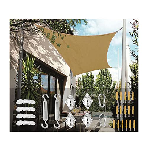 Toldo vela rectangular contra el calor extremo e impermeable para proteger tu patio del sol