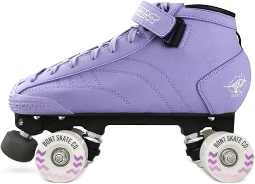 Bont Patines Prostar - Patines profesionales de gamuza lavanda vegana con ruedas Glide para exteriores, para interiores y exteriores, patines de