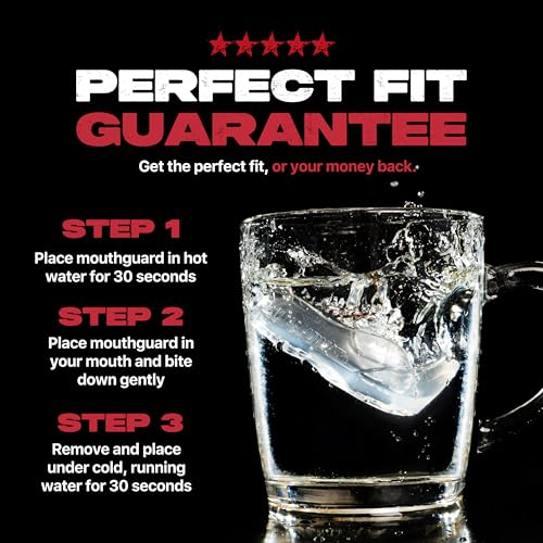 Image of SAFEJAWZ Mouth Guard, Elements Dual Layer Mouthguard for Adults with Case, Easy Fit Remoldable Mouthpiece for Football, Boxing, Lacrosse, Basketball & All Contact Sports (Adult 12+ Years, Wind)