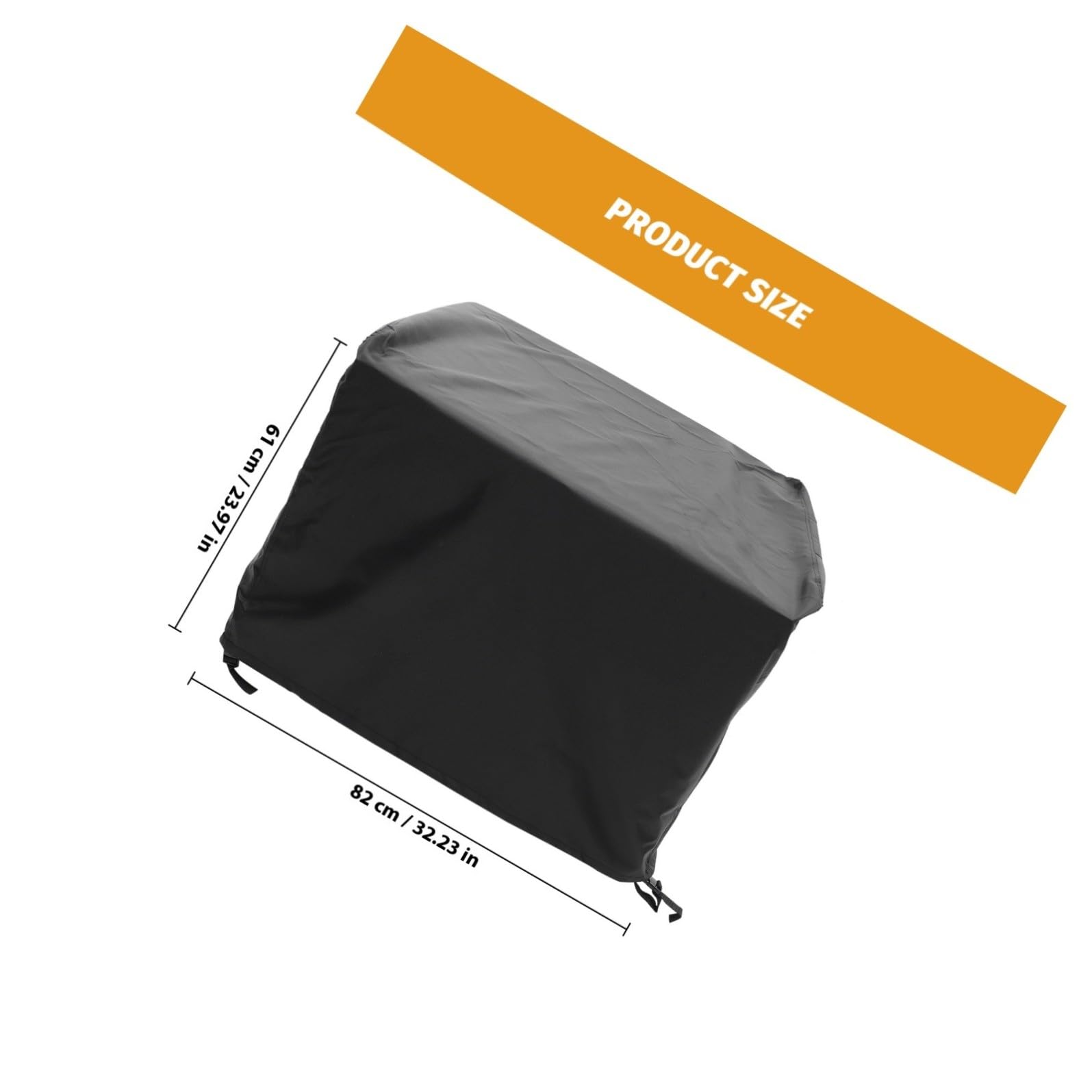 INOOMP Copertura Barbecue da Esterno Oxford Nero e Resistente All'usura, Protezione per Barbecue e Fornelli Durante Camping