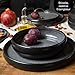 Moritz & Moritz Massives 18-teiliges Tafelservice für 6 Personen - Elegante Steingut-Teller & Schalen für 6 Personen - Modernes Design, spülmaschinen- & mikrowellengeeignet
