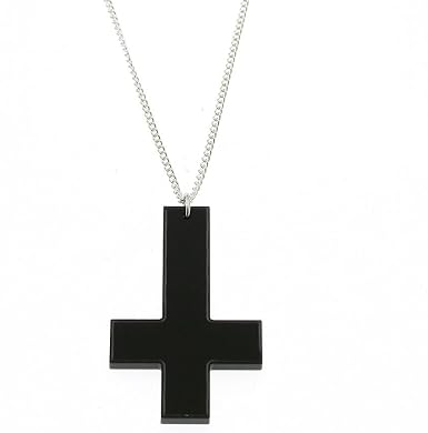 Punky Pins Inverted Cross Necklace 
