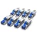 Produktbild CSL - 8X Netzwerkstecker feldkonfektionierbar RJ45 CAT 6 CAT 7 CAT 8 - geschirmt 40 GBit/s 2000 MHz Ethernet werkzeuglos LAN Kabel - Crimpstecker Steckverbinder für Netzwerkkabel Verlegekabel