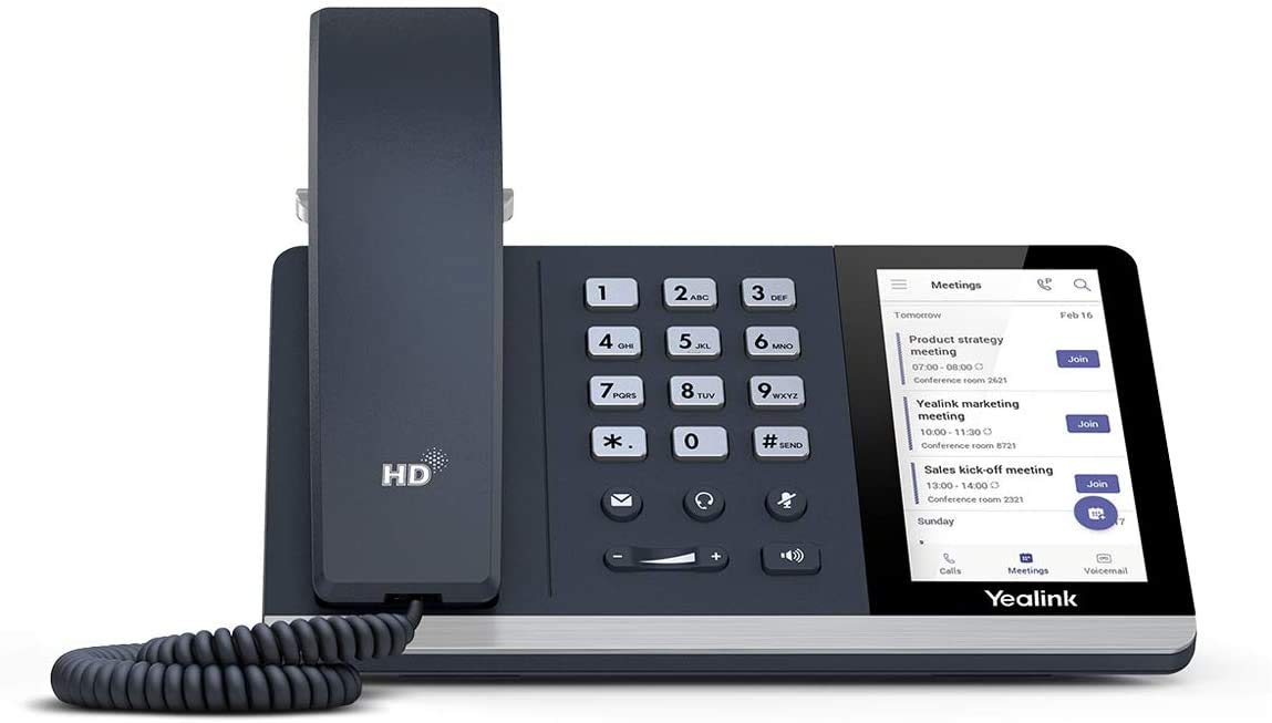 Yealink Téléphone IP SIP-T55A Teams Edition (reconditionné)