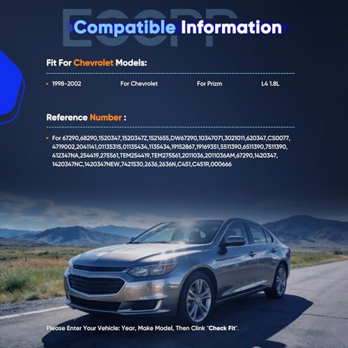 Image of ECCPP AC Compressor Fast Cooling Fit for Chevrolet Prizm 1.8L 1998-2002 Air Conditioning Compressor