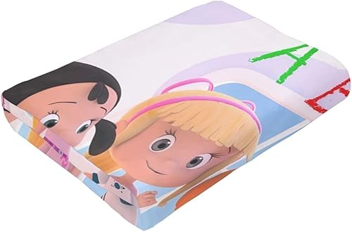 Miniatura 9 de Cleo - Manta de anime Cuquin de franela ultra suave y ligera para sofá, cama, uso en todas las estaciones, 60 x 50 pulgadas