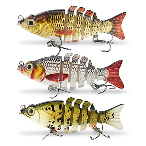 ODS Lure Multi Jointed Swimbait Bionic Sinking Fishing Lure for Bass Trout Shad Freshwater Saltwater Cover