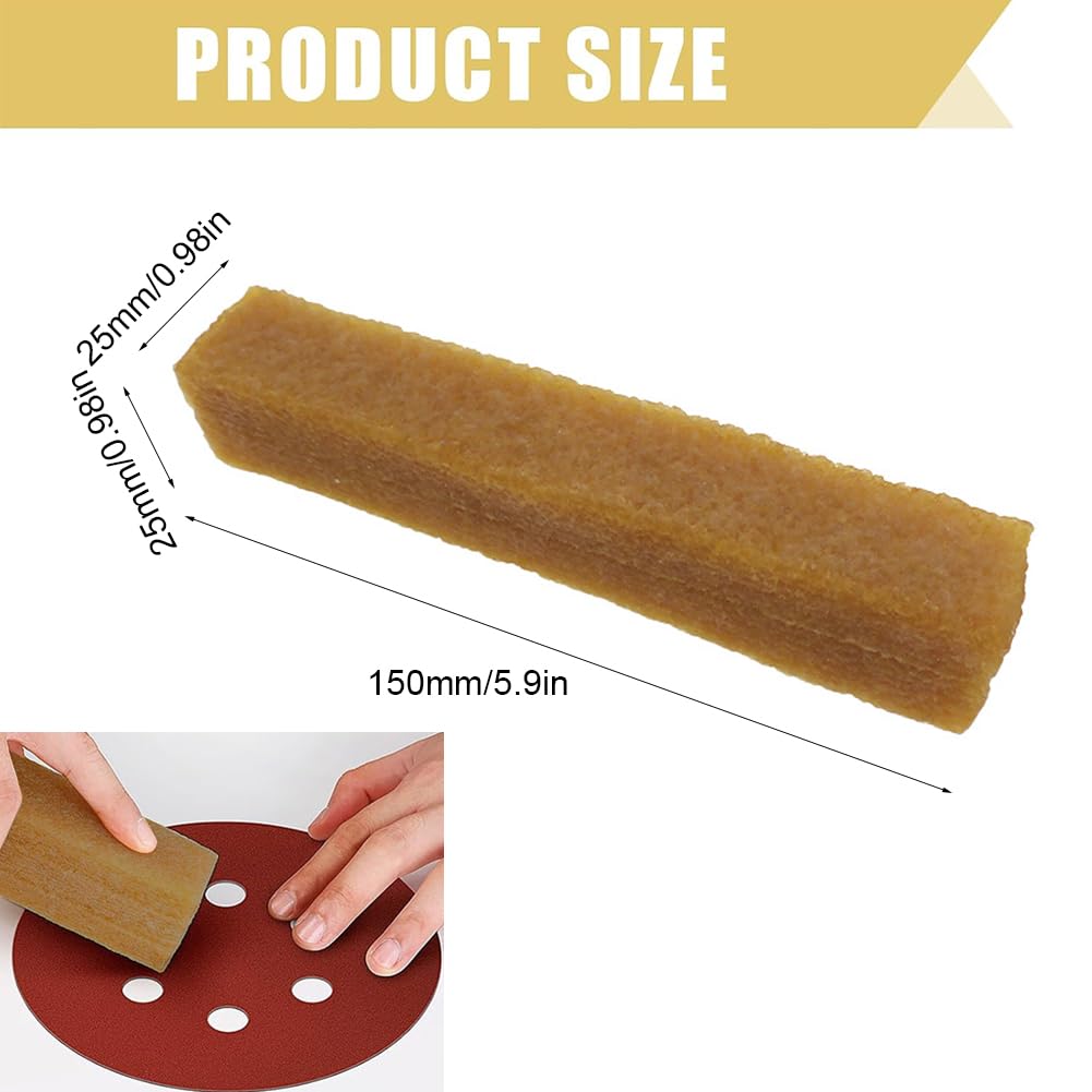 Gumowy Blok Czyszczący Do Papieru Szlifujacego, 150mm x 25mm x 25mm Blok Czyszczący Do Taśmy Szlifujacej, Środki Do Czyszczenia Papieru Szlifujacego, Środki Do Czyszczenia Taśmy Szlifujacej, Nadaje