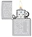 Custom Zippo Lighter – Personalized Engraved Venetian Design | Genuine Windproof Metal Lighter | Unique Gift for Men & Women – Christmas, Halloween, Valentine (Silver 352)