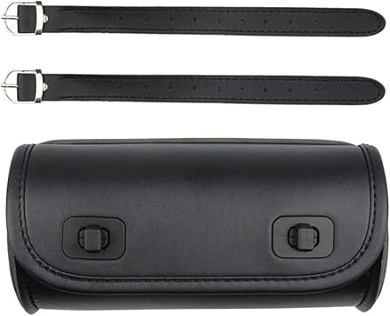Motorcycle Bag,PU Leather Universal Motorcycle Handlebar Fork Bag Saddlebags