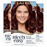 Clairol Nice'n Easy Permanent Hair Dye, 5M Medium Mahogany Brown Hair Color, Pack of 3 Clairol Nice'n Easy Permanent Hair Dye, 5M Medium Mahogany Brown Hair Color, Pack of 3