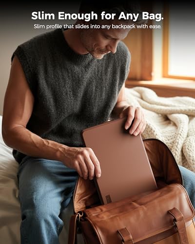 Image of FEDUS MONARC Designer Premium Vegan Leather Laptop Sleeve Bag Case 13.3 inch, Shockproof Office Laptop Cover Pouch Accessories Carrying Bag for MacBook, HP, Dell, Lenovo, Asus for Men & Women