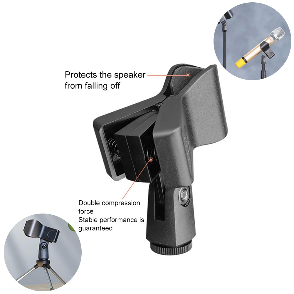 Pinza Per Microfono Regolabile - 2 Pezzi, Compatibile Con Microfoni Cablati E Wireless - Foto 4