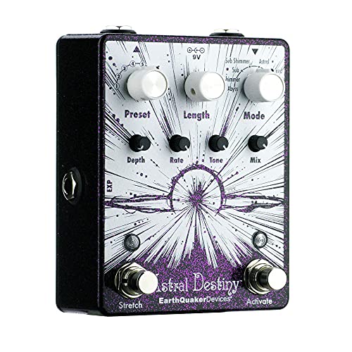 Earthquaker Devices Astral Destiny Octal Octave Reverberation Odyssey Pedal, Blue Lilac and White (CME Exclusive) - Thumbnail 2