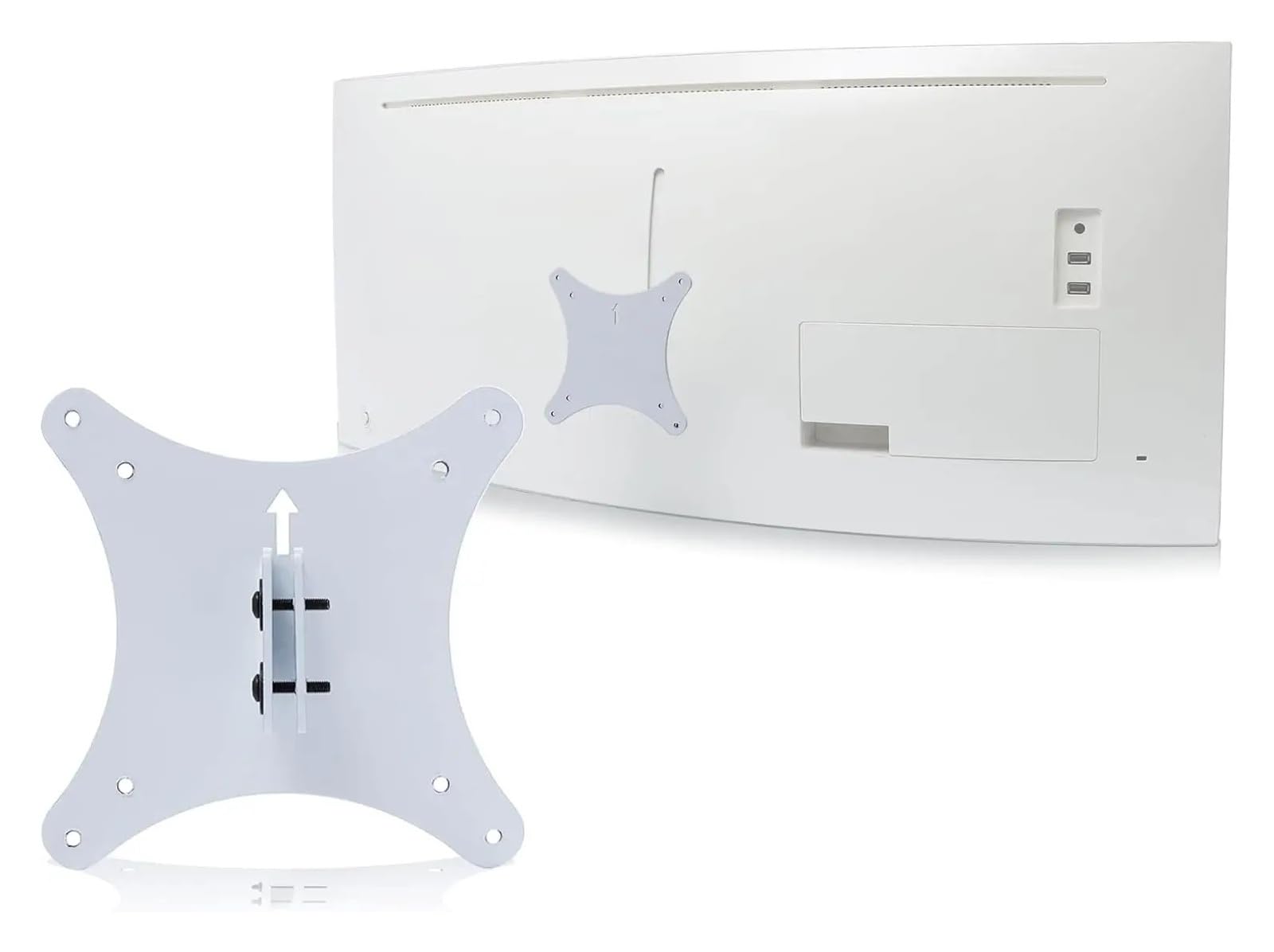 Adattatore VESA, Compatibile con Monitor Samsung CJ79 CF79 da 34 Pollici C34F791WQE C34F791WQU C34F791WQI C34F791WQL C34J791WTE C34J791WTU Modifica Schede di Conversione(White)