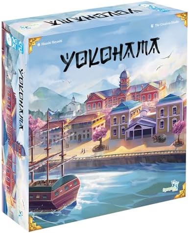 Synapses Games | Yokohama | Strategy Board Game | Worker Placement Set in Japan | 2 to 4 Players | 90 Minutes | Ages 14+