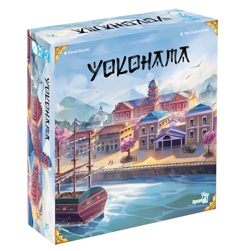 Image of Synapses Games | Yokohama | Strategy Board Game | Worker Placement Set in Japan | 2 to 4 Players | 90 Minutes | Ages 14+