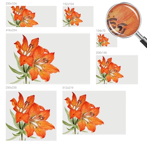 Adornos de pared lirio naranja 104x70 para decorar cuartos aburridos fácilmente 6