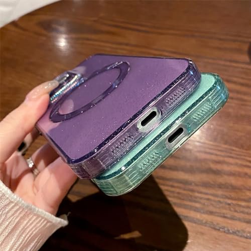 Film objectif strass et coque magnétique violette pour iPhone 12