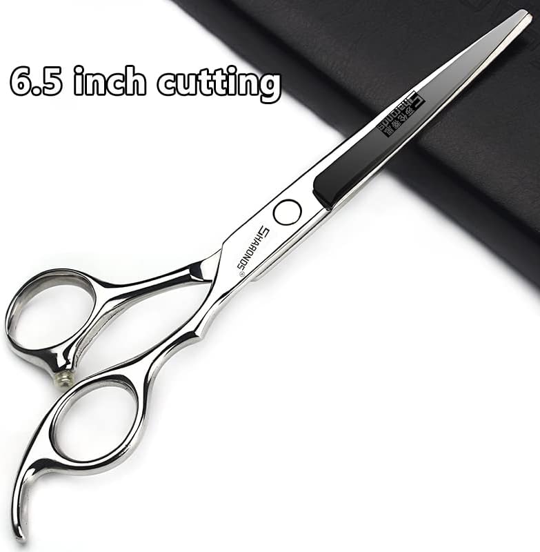 Hair Cutting Scissors Set, 10Pcs Haircut Shears Kit with Cutting Scissors, Thinning Scissors, Hair Razor Comb, Clips, Cape, Hairdressing Shears for Home, Salon, Barber
