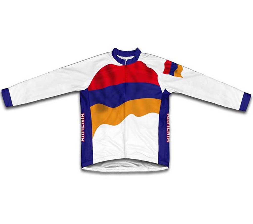 ScudoPro Armenia Flag Long Sleeve Cycling Jersey for Women - Size 3XL
