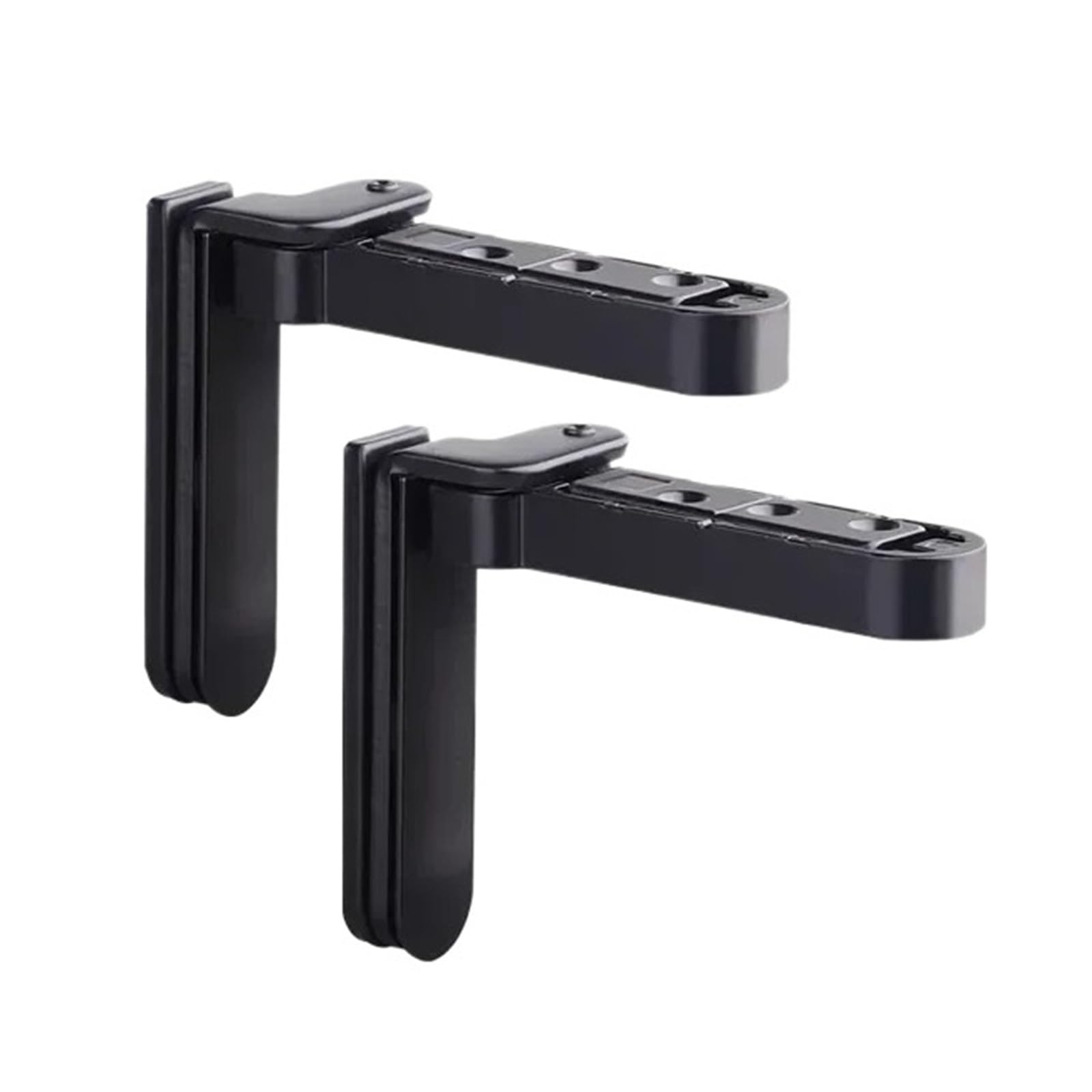 Niewidoczne Zawiasy Drzwiowe 3D Regulowany Obrotowy Zawias Ze Stopu Cynku Ukryty Świat Do Kuchni Sprzęt Meblowy Domu Mocno Zabezpieczone(Black)