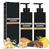 pewatul Root Activator Shampoo for Men, Anti Hair Loss Treatment | Reduces Shedding, With Natural Regrowth Formula | Thickening & Nourishing For All Hair-100ML-2Pcs