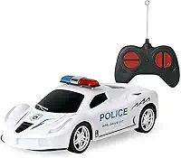 Carrinho de Controle Remoto Polícia Infantil | 7 Funções | Brinquedo Educativo e Divertido para Crianças