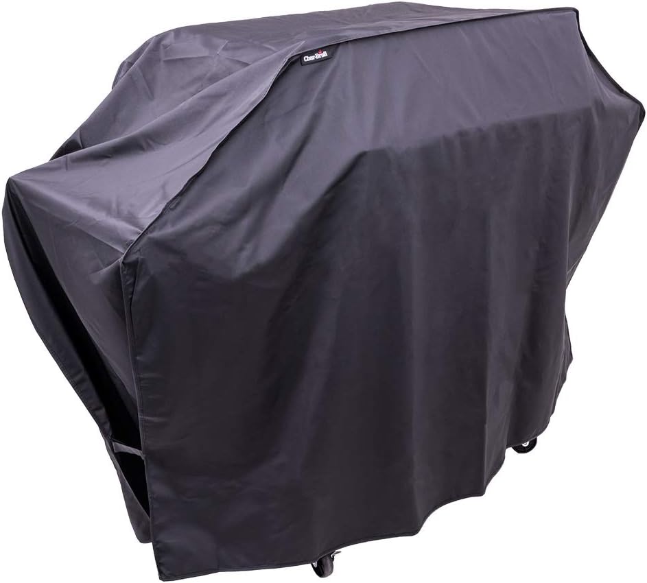 Char-Broil Black Grill Cover 62 in. W x 24 in. D x 42 in. H For Performance 3-4 Burner