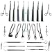 26 Pcs Dental Extracton Pro Full Set Elevators Forceps Scalers Tweezers Probes