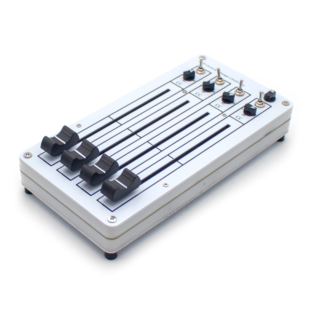 Controlador MIDI CC USB de 4 Faders, Mezclador DAW y Control de Plugins para Producción Musical