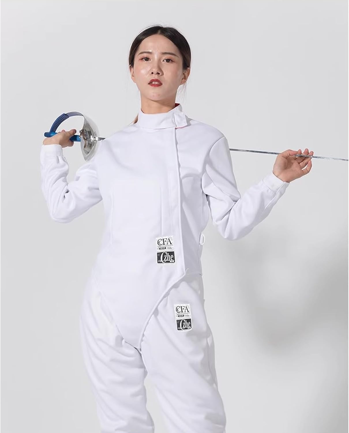 Fencing Clothing Top, Epee/foil/Saber/Fencing Training Protective Clothing, Top Protective Clothing, 350N (Color : Right Hand, Size : 62#)