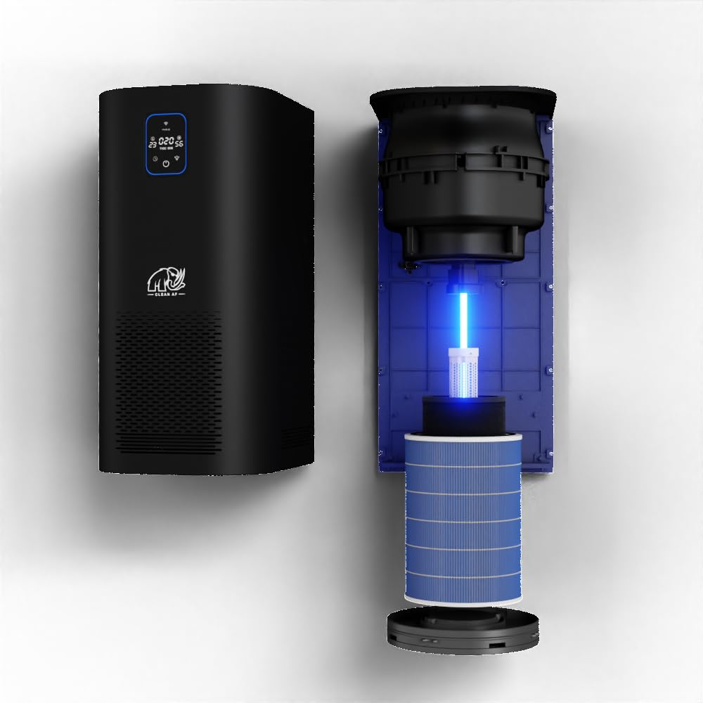 Mammoth Air Purifier for Home 2nd Generation HEPA PCO Plasma Hybrid System Removes Smoke Odors Dust
