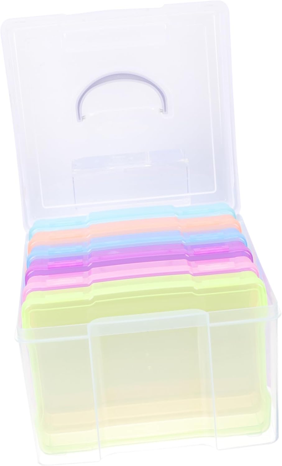 Photo Organizer Box Multi-functional Storage for Cards Postcards and Objects Portable and Durable Design for Craft Supplies Jewelry and More