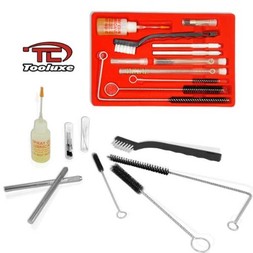 Tooluxe 22Piece Complete HVLP Air Spray Gun Cleaning Kit