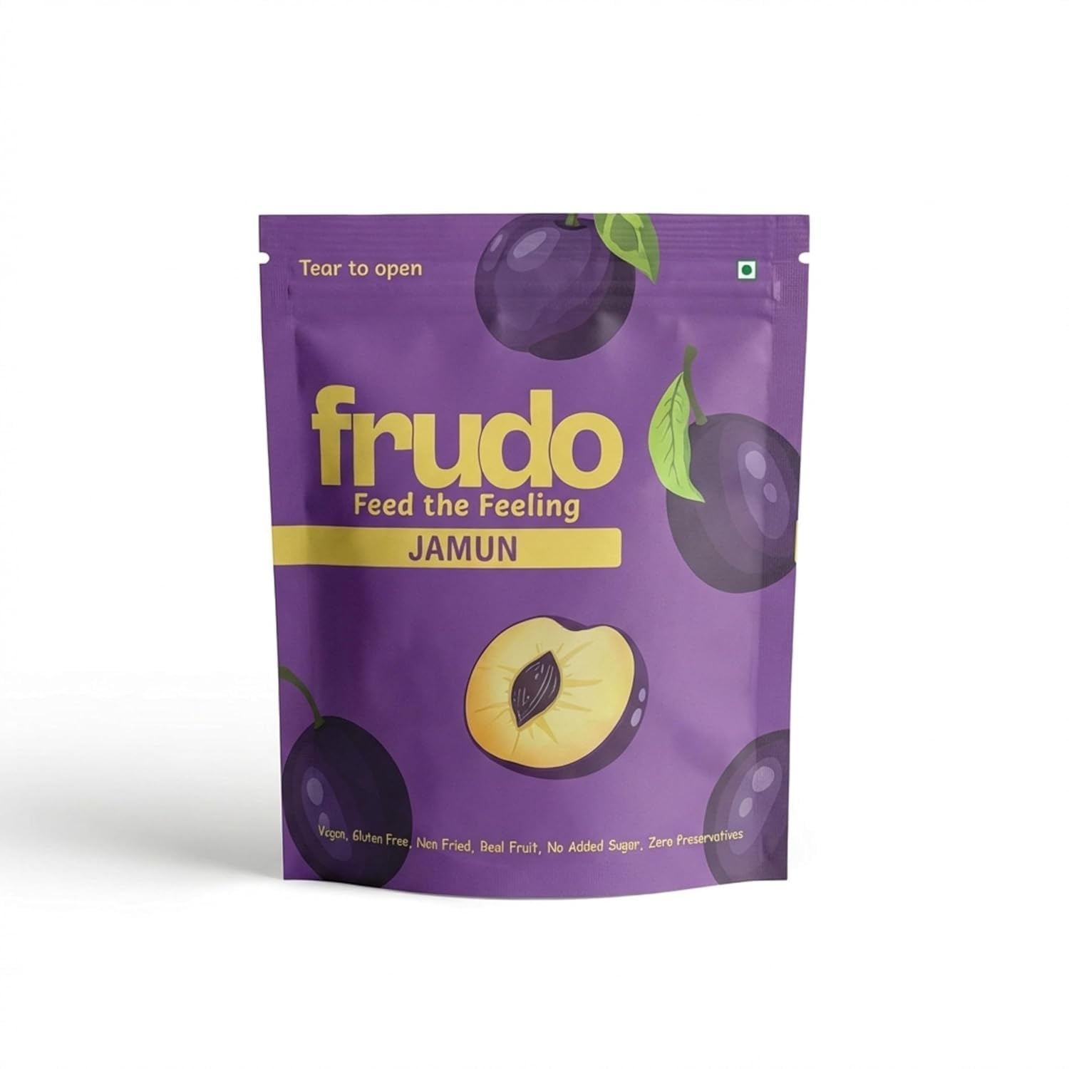 FRUDO Freeze Dried Jamun Bites | 100% Real Fruit Snack | No Added Sugar | Non Fried | Vegan | Gluten Free | Natural Crunchy Jamun Crisps | 10g Pack | Pack of 1-image-34