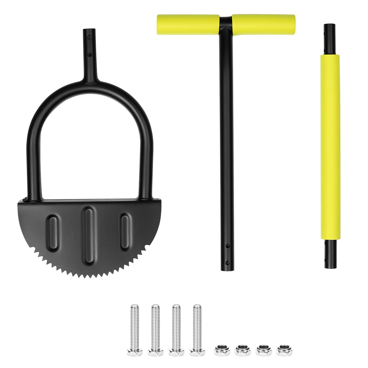 QWORK® Manuelle Coupe Bordure, Coupe-Bordure en Demi-Lune avec Dents de scie, Bordure de pelouse avec poignée en T