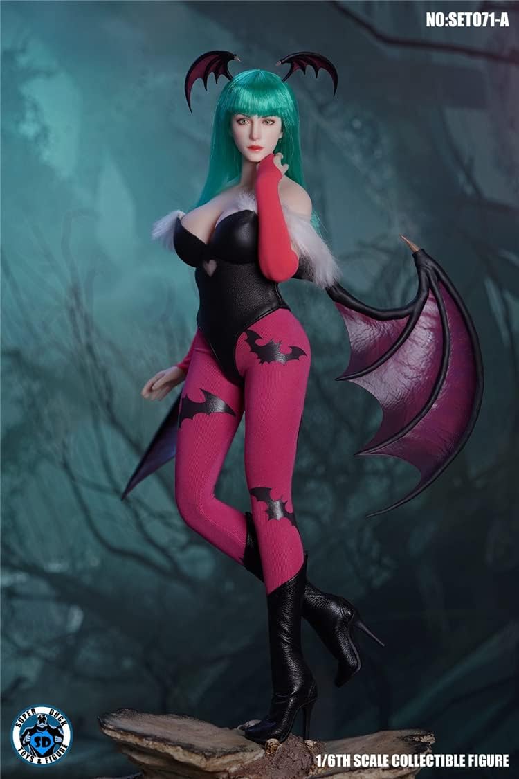 Super Duck SET071A 1/6 Scale Female Doll Accessories Witch Head Sculpt and Costume Set for 12 inch Woman Action Figure