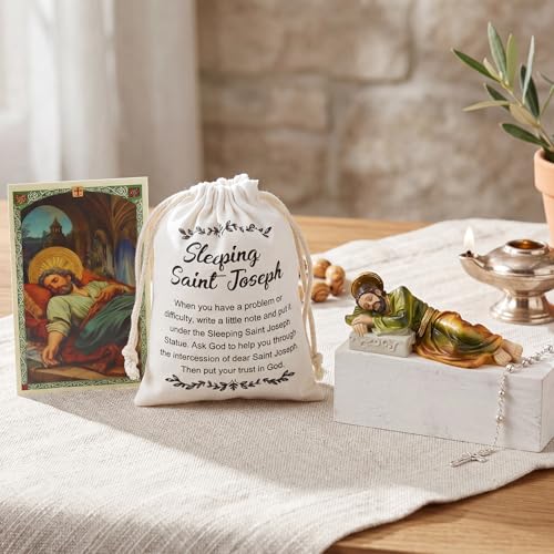 Set de 3 Figuras del Santo Durmiente con Estatua y Bolsa miniatura 4