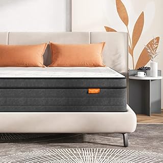 Sweetnight Single Mattress 3FT Gel Memory Foam Sprung Mattress 10 Inch Spring Hybrid Breathable Mattress Single Bed, Motion Isolating Individually Wrapped Coils, Medium-Firm Feel, 90x190x25 cm
