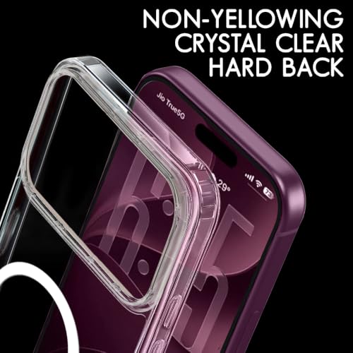 Image of TheGiftKart Ultra-Hybrid Crystal Clear Back Case Cover for iPhone XVIII Pro Max | Shockproof Design | Camera Protection Bump | Hard Clear Back | Bumper Case Cover (PC & TPU, Transparent)